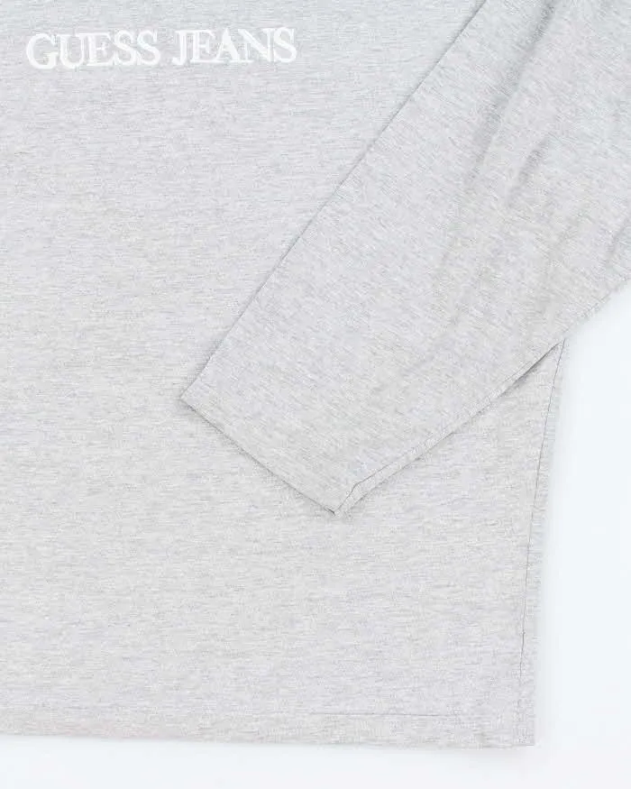 Vintage Y2K Guess Jeans Hooded Long-sleeved T-Shirt - L sold by Rokit product image thumbnail 4