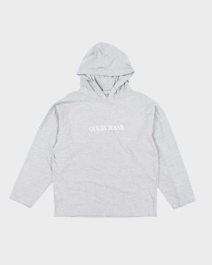 Vintage Y2K Guess Jeans Hooded Long-sleeved T-Shirt - L sold by Rokit