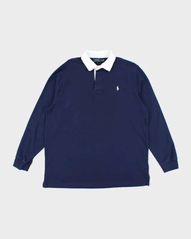 Vintage 2000's Polo Ralph Lauren Long-sleeve Polo Shirt - XL sold by Rokit