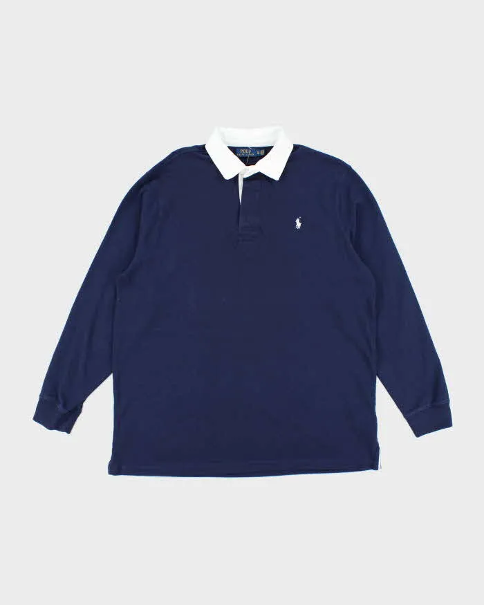 Vintage 2000's Polo Ralph Lauren Long-sleeve Polo Shirt - XL sold by Rokit