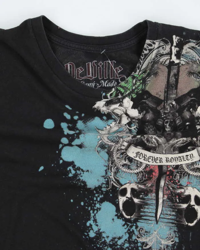 Vintage Y2K De Ville Tattoo Graphic T-Shirt - L sold by Rokit product image thumbnail 3