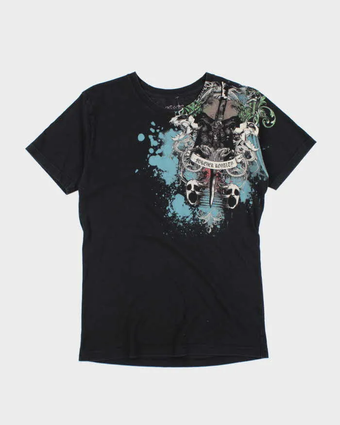 Vintage Y2K De Ville Tattoo Graphic T-Shirt - L sold by Rokit