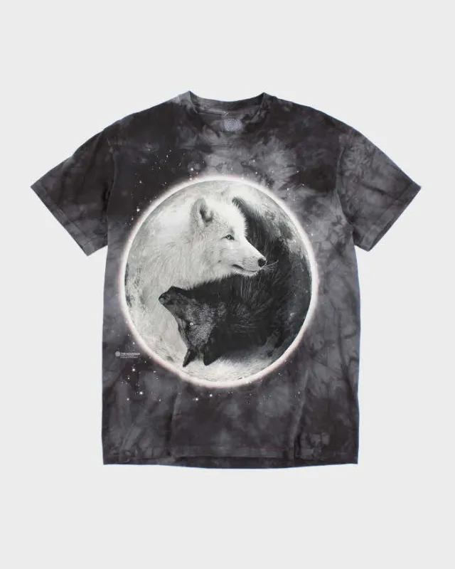 Vintage The Mountain Ying-Yang Wolf T-Shirt - M sold by Rokit