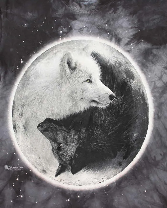 Vintage The Mountain Ying-Yang Wolf T-Shirt - M sold by Rokit product image thumbnail 4