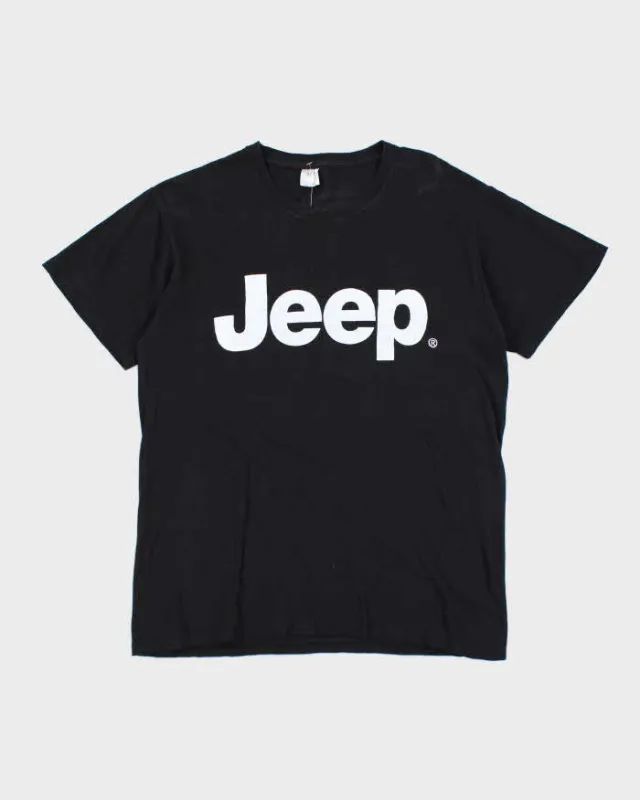 Vintage Y2K Jeep Spell Out Graphic T-Shirt - L made by Rokit