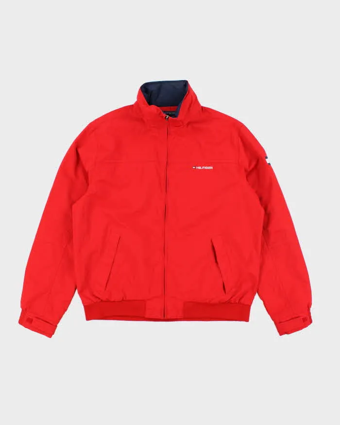 Vintage Tommy Hilfiger Red Waterproof Jacket - L sold by Rokit