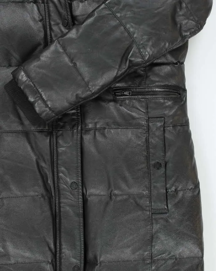 Vintage Y2K Danier Heavyweight Long Leather Puffer Jacket - XS sold by Rokit product image thumbnail 4