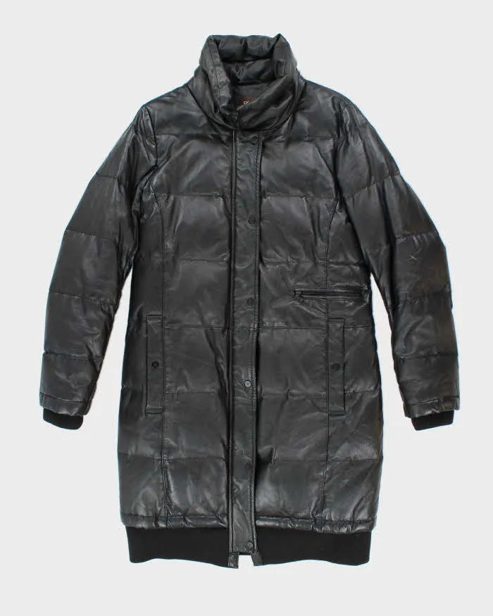 Vintage Y2K Danier Heavyweight Long Leather Puffer Jacket - XS sold by Rokit