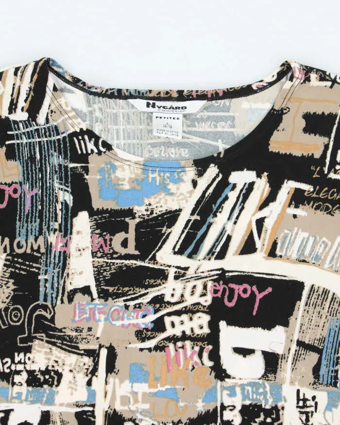 Vintage Y2k 00s Nygard Graffiti Top - L sold by Rokit product image thumbnail 3