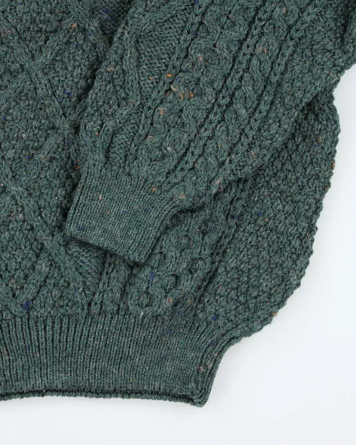 Vintage Western Island Green Wool Chunky Jumper - XXL sold by Rokit product image thumbnail 4