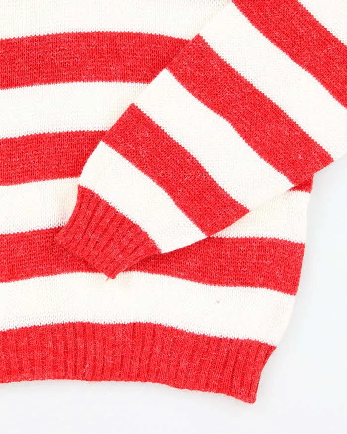 Vintage Lucky Striped Collared Jumper - L sold by Rokit product image thumbnail 4