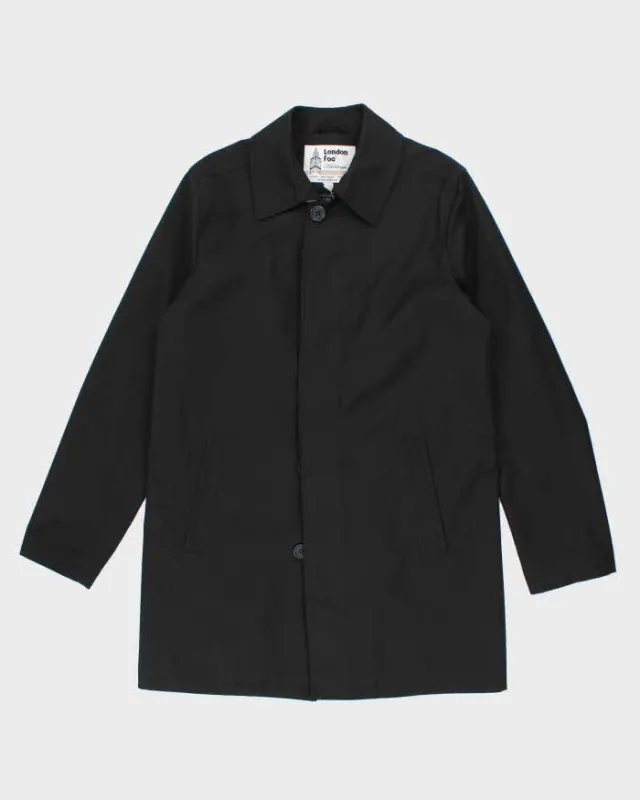 Vintage London Fog  Black Mac - L sold by Rokit