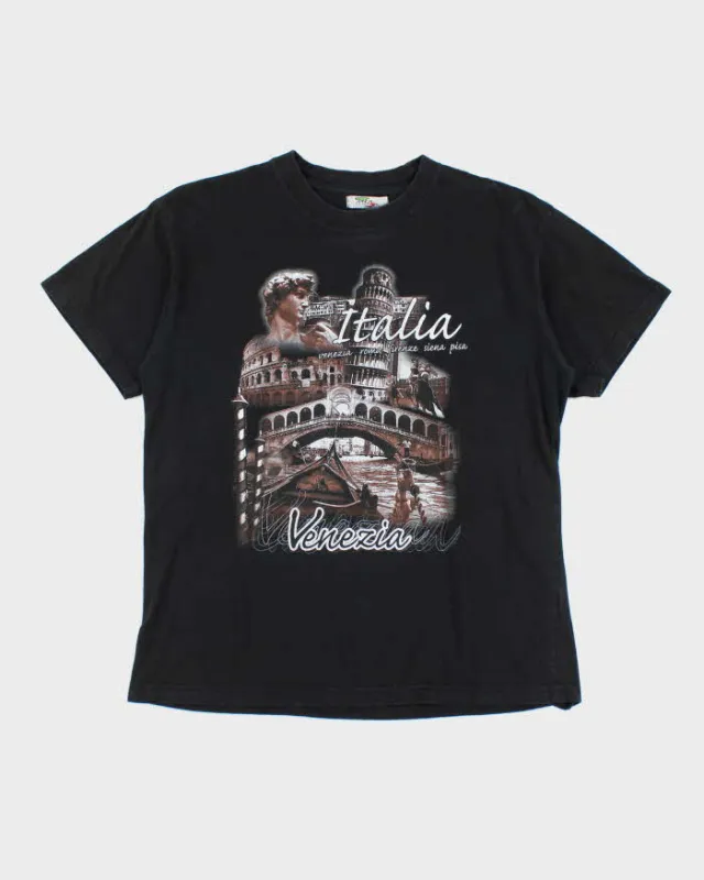 Vintage Y2K Italian Souvenir Graphic T-Shirt - S sold by Rokit