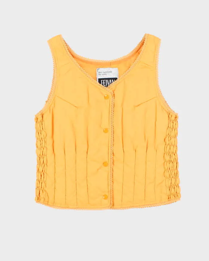 Vintage 90s Feiyan Puffer Down Waistcoat - S sold by Rokit