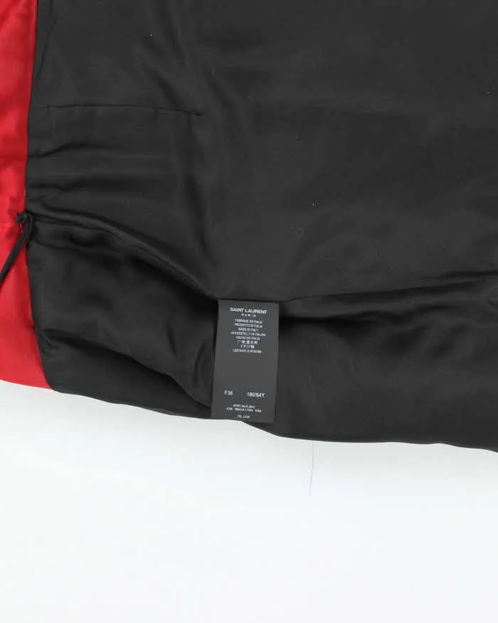 Vintage Saint Laurent Red Velvet Textured Skirt - XS sold by Rokit product image thumbnail 5