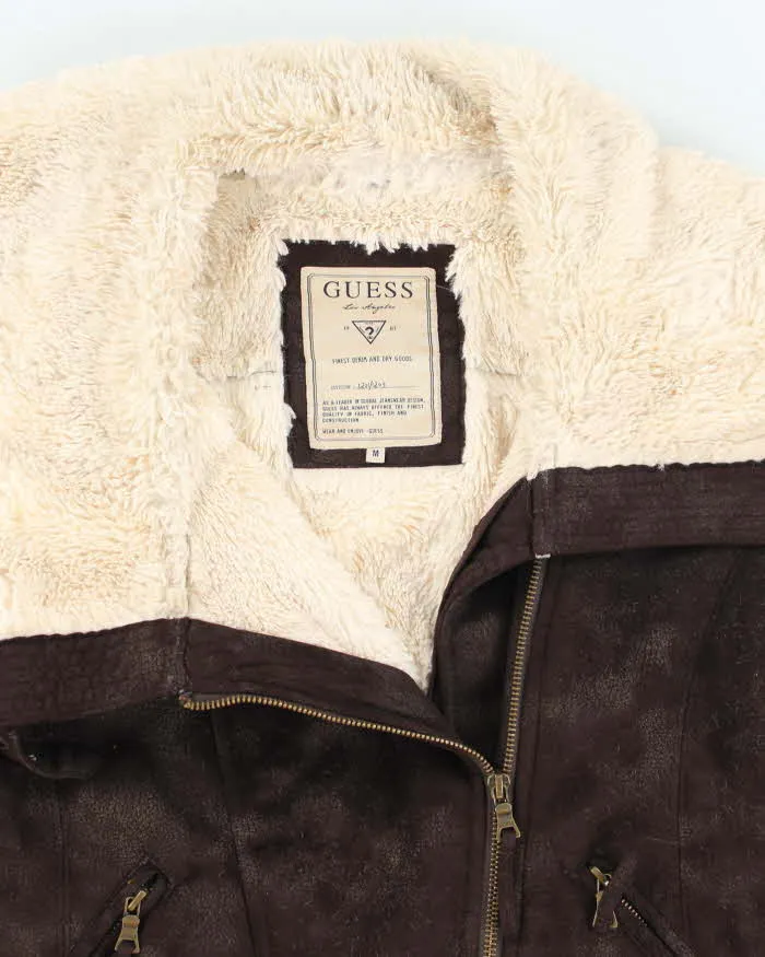 Vintage Y2k 00s Guess Faux Suede Jacket - M sold by Rokit product image thumbnail 3
