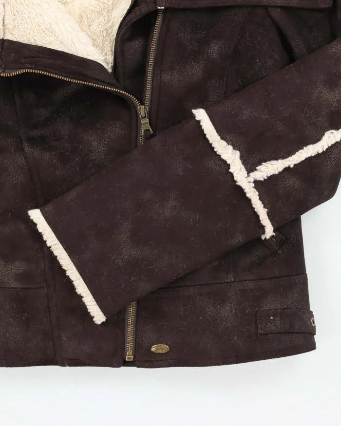 Vintage Y2k 00s Guess Faux Suede Jacket - M sold by Rokit product image thumbnail 4