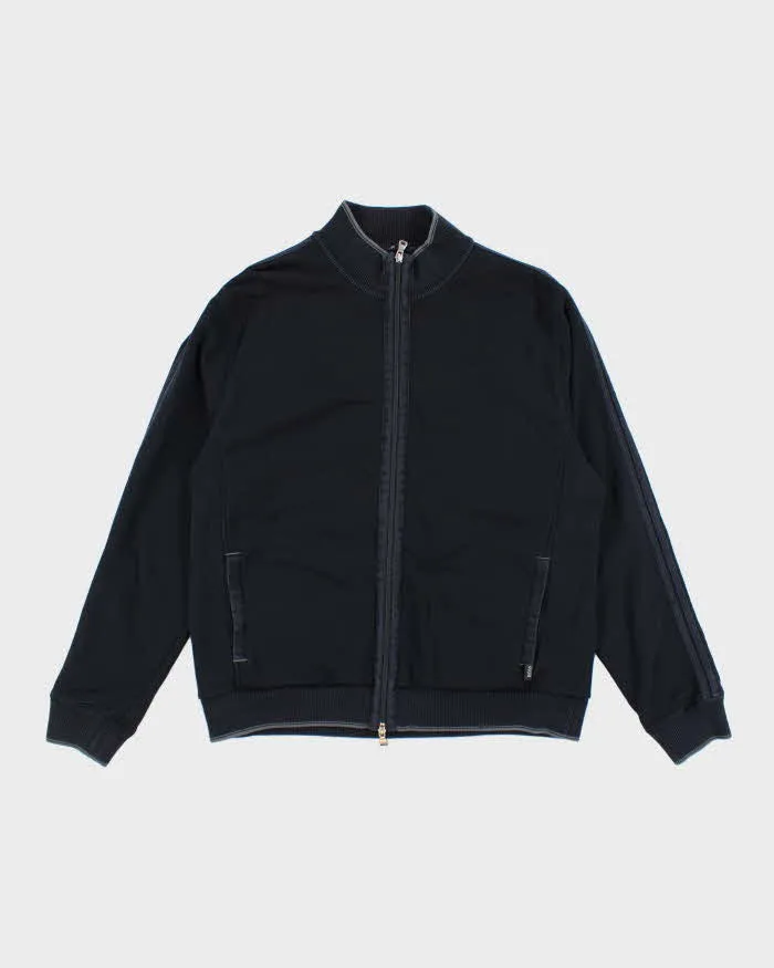 Vintage Hugo Boss Black Zip-Up Jumper - XXL sold by Rokit