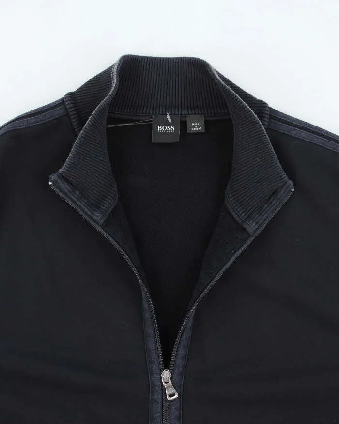 Vintage Hugo Boss Black Zip-Up Jumper - XXL sold by Rokit product image thumbnail 3