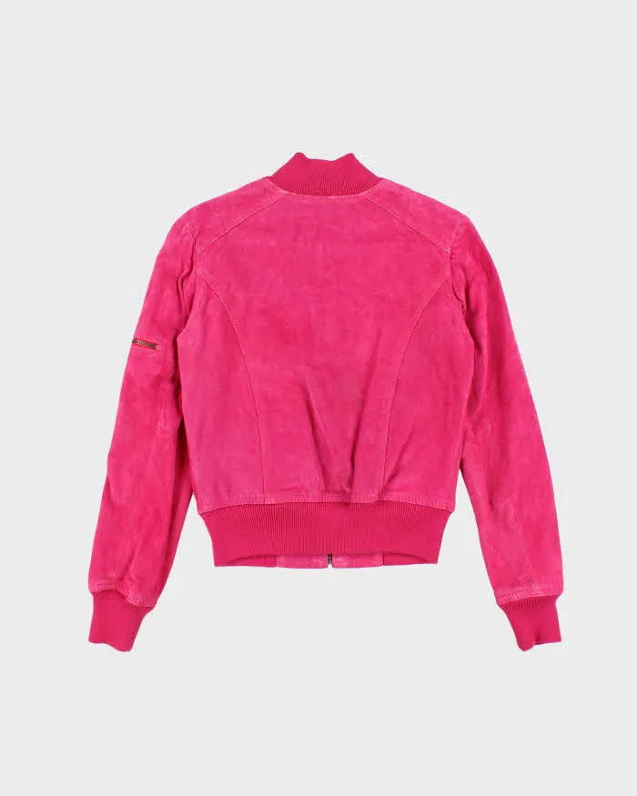 Vintage Y2k 00s Le Chateau Pink Suede Jacket - S sold by Rokit product image thumbnail 2