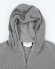 Vintage Thom Browne Heavyweight Ribbed Zip Up Hoodie - L sold by Rokit