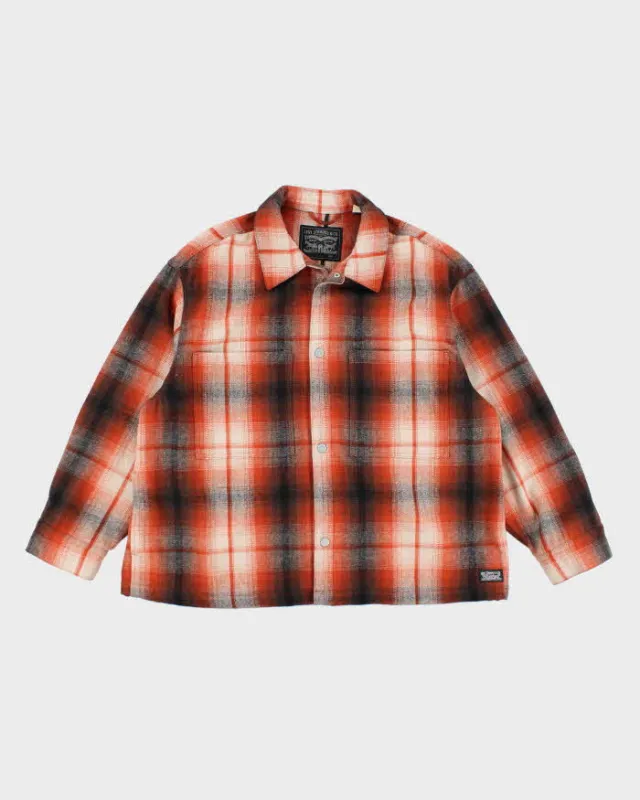 Vintage 2000's Levi's Oversized Snap Button Flannel Shacket - L sold by Rokit