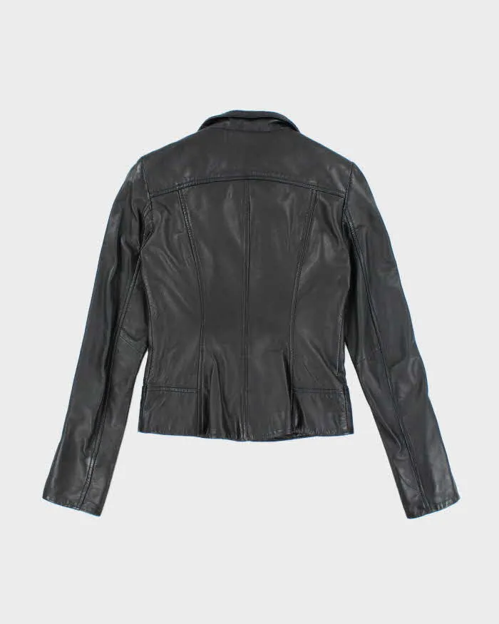 Vintage Danier Black Leather Jacket - XXS sold by Rokit product image thumbnail 2