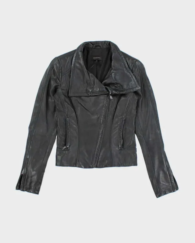 Vintage Danier Black Leather Jacket - XXS sold by Rokit