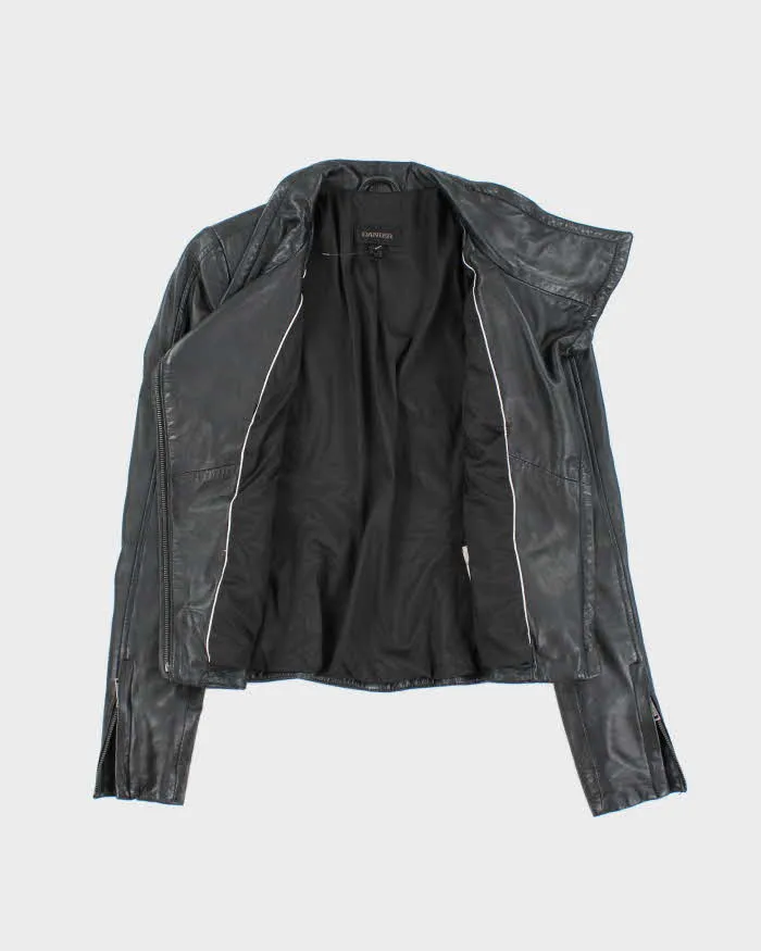 Vintage Danier Black Leather Jacket - XXS sold by Rokit product image thumbnail 5