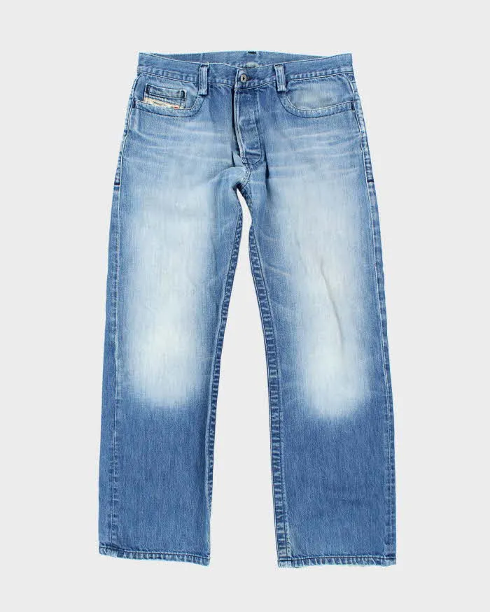 Vintage Y2K Diesel Light Wash Relaxed Fit Jeans - W34 L30 sold by Rokit