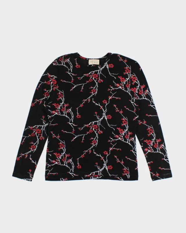 Vintage 90s Kim & Co Cherry Blossom Top - M sold by Rokit