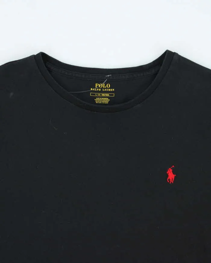 Vintage Ralph Lauren Black Long Sleeve T-shirt - L sold by Rokit product image thumbnail 3