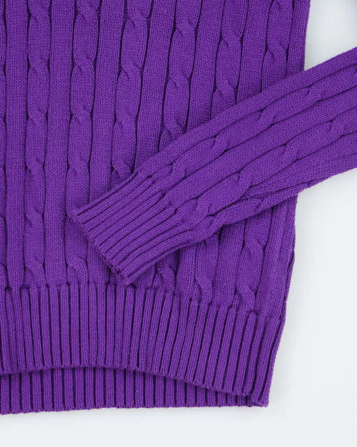 Vintage Ralph Lauren Purple Knit Jumper - S sold by Rokit product image thumbnail 4