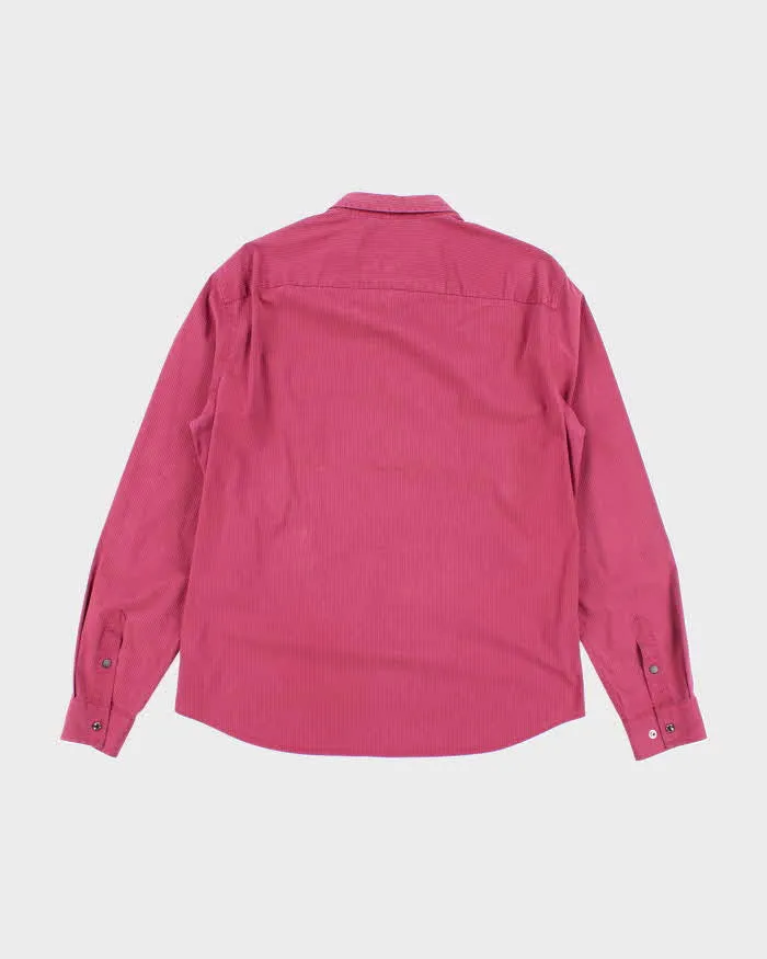 Vintage 2000's Armani Exchange Snap Button Textured Shirt - L sold by Rokit product image thumbnail 2