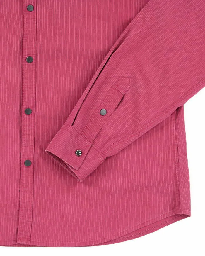 Vintage 2000's Armani Exchange Snap Button Textured Shirt - L sold by Rokit product image thumbnail 4