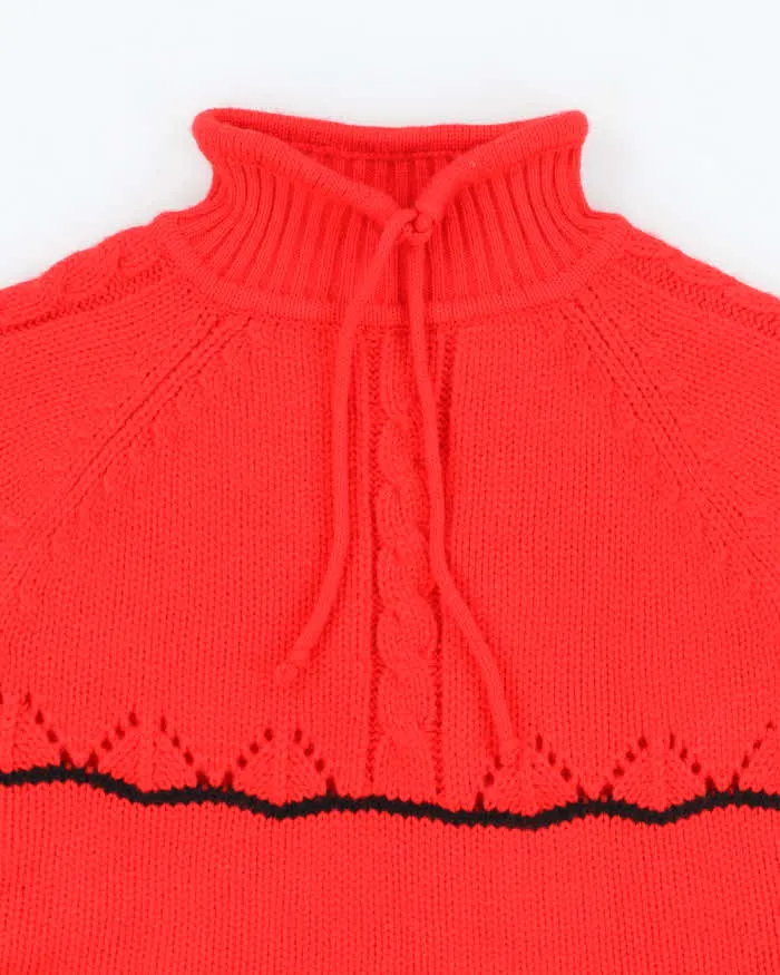 Vintage Red Short Sleeve Knit Top - S sold by Rokit product image thumbnail 3