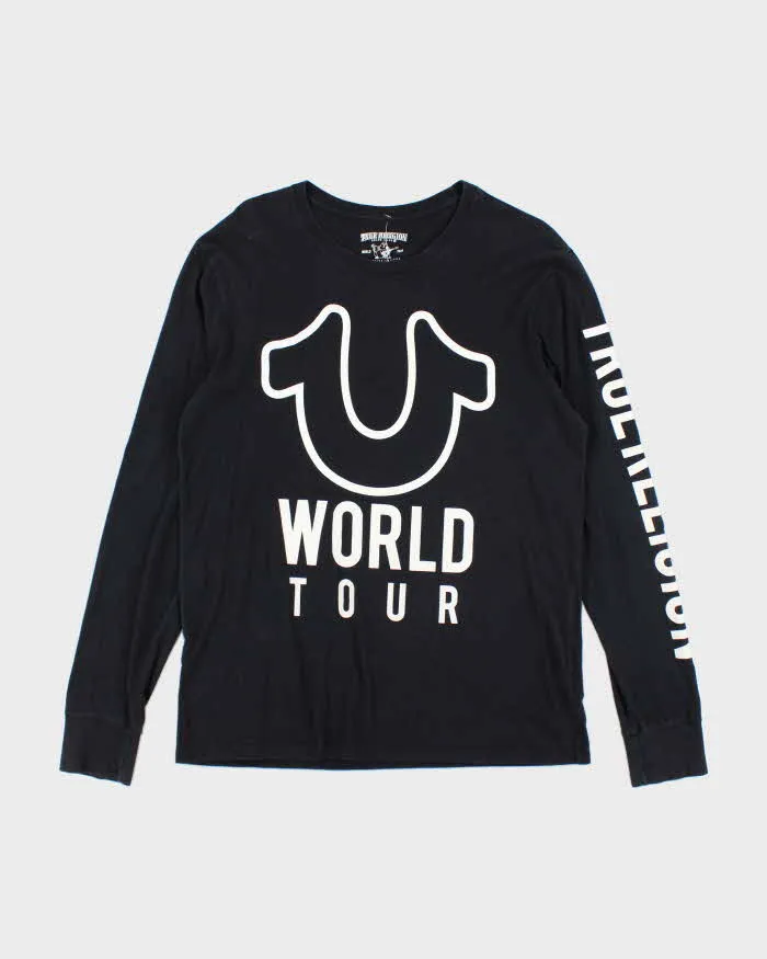 Vintage Y2k 00s True Religion Black Long Sleeve T-shirt - L sold by Rokit