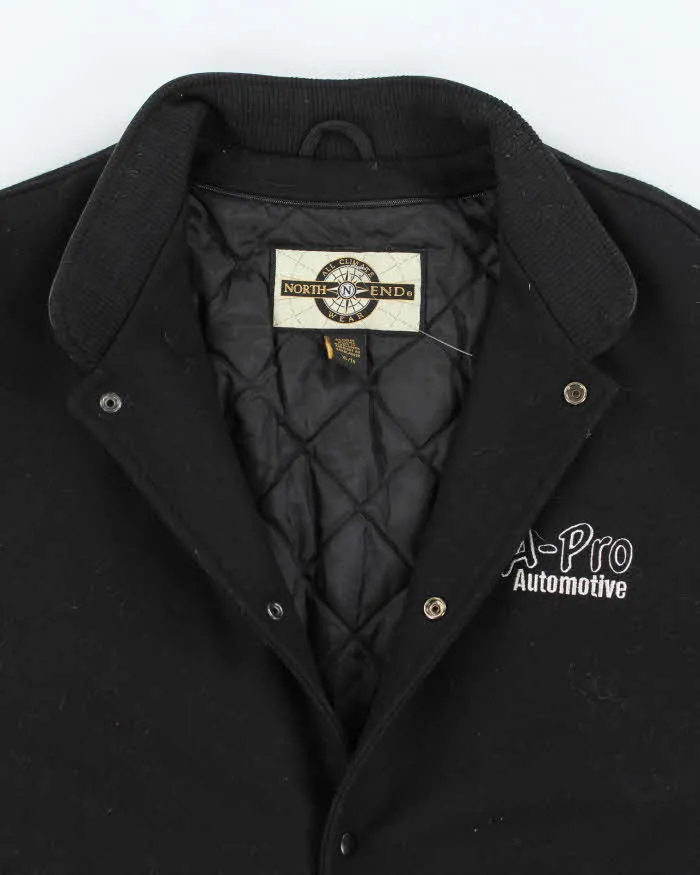 Vintage 90's North End Heavyweight Embroidered Wool Blend Leather Varsity Jacket - XL sold by Rokit product image thumbnail 3