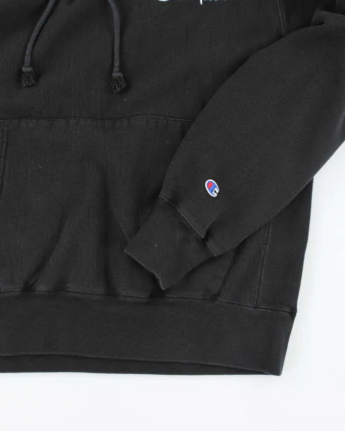 Vintage Y2k 00s Champion Reverse Weave Black Hoodie - M sold by Rokit product image thumbnail 4