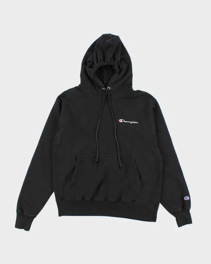 Vintage Y2k 00s Champion Reverse Weave Black Hoodie - M sold by Rokit