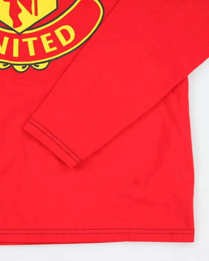 Vintage Y2K Manchester United FC Football Long-sleeved T-Shirt - XL sold by Rokit product image thumbnail 4