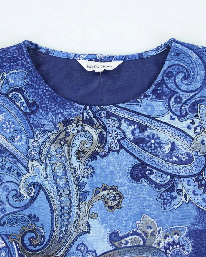 Vintage Y2k 00s Northern Reflections Double Mesh Paisley Pattern Top - M sold by Rokit product image thumbnail 3