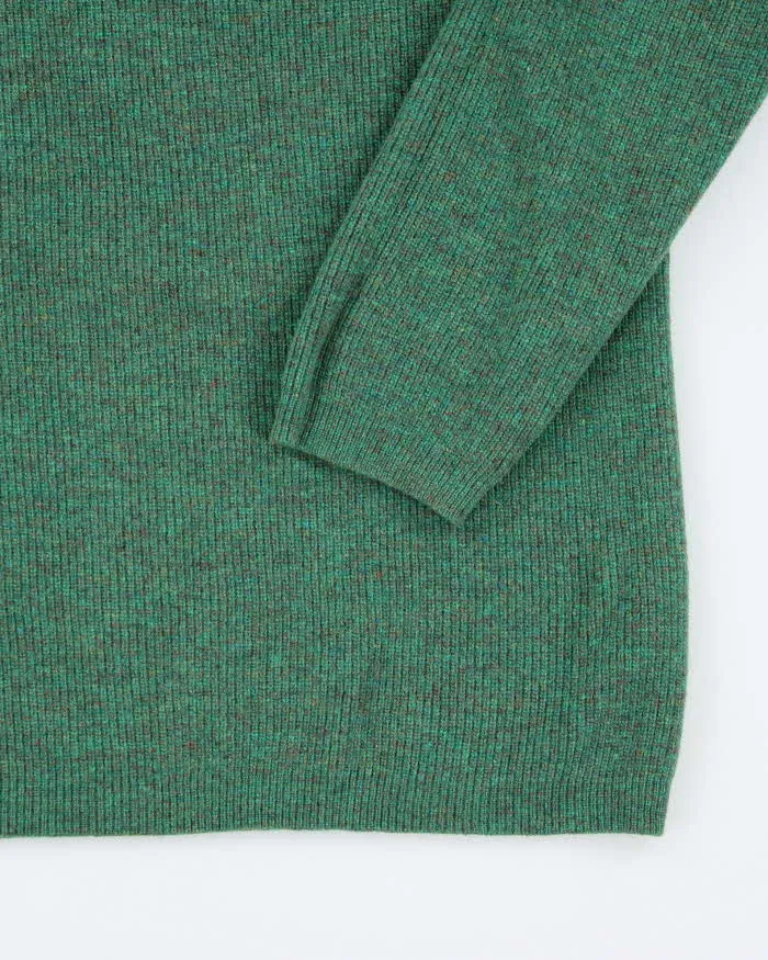 Vintage SJS Green Wool Jumper - M sold by Rokit product image thumbnail 4