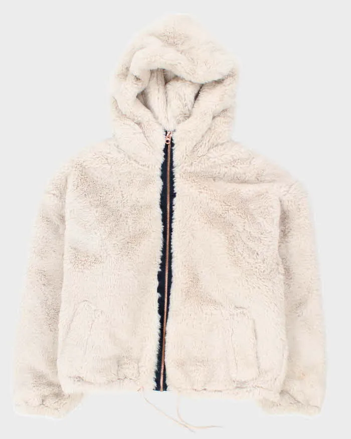 Vintage Y2k 00s Lucky Brand Faux Fur Jacket - M sold by Rokit