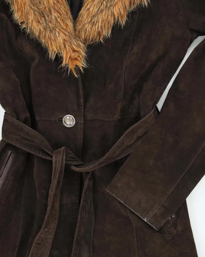 Vintage 90s Le Chateau Long Suede Jacket - M sold by Rokit product image thumbnail 4