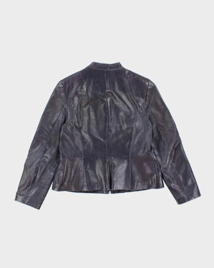 Vintage Danier Purple Leather Jacket - L sold by Rokit product image thumbnail 2