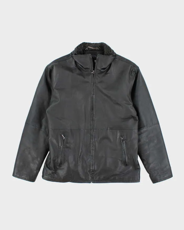 Vintage Y2K Pelle Cuir Heavyweight Lined Leather Jacket - L sold by Rokit