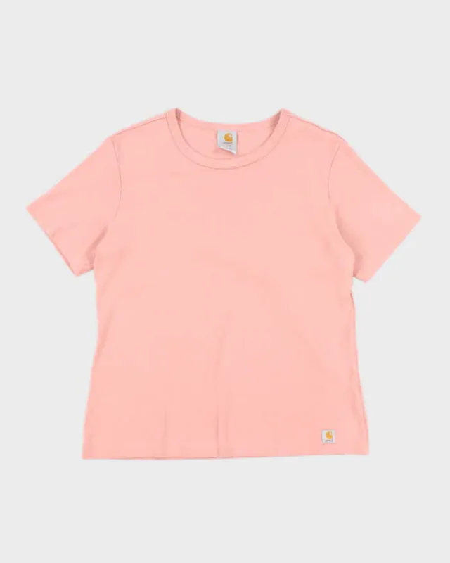 Vintage 90s Carhartt Pink T-shirt - L sold by Rokit
