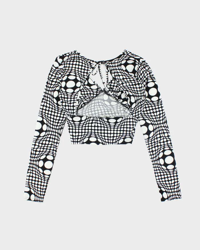 Vintage Y2k 00s Polka Dot Backless Top - S sold by Rokit product image thumbnail 2