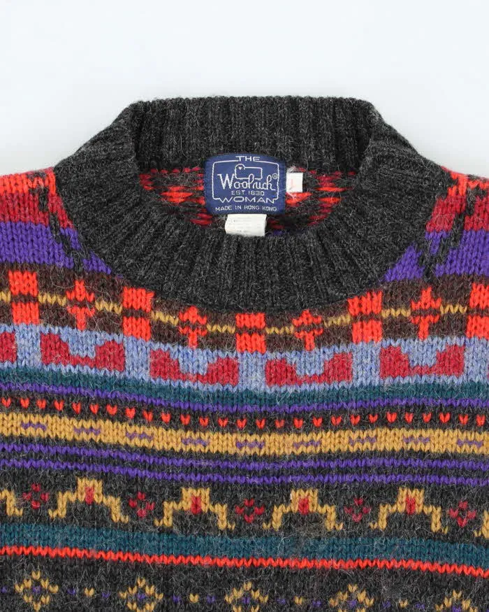 Vintage 90s Woolrich Pattern Chunky Wool Jumper - L sold by Rokit product image thumbnail 3